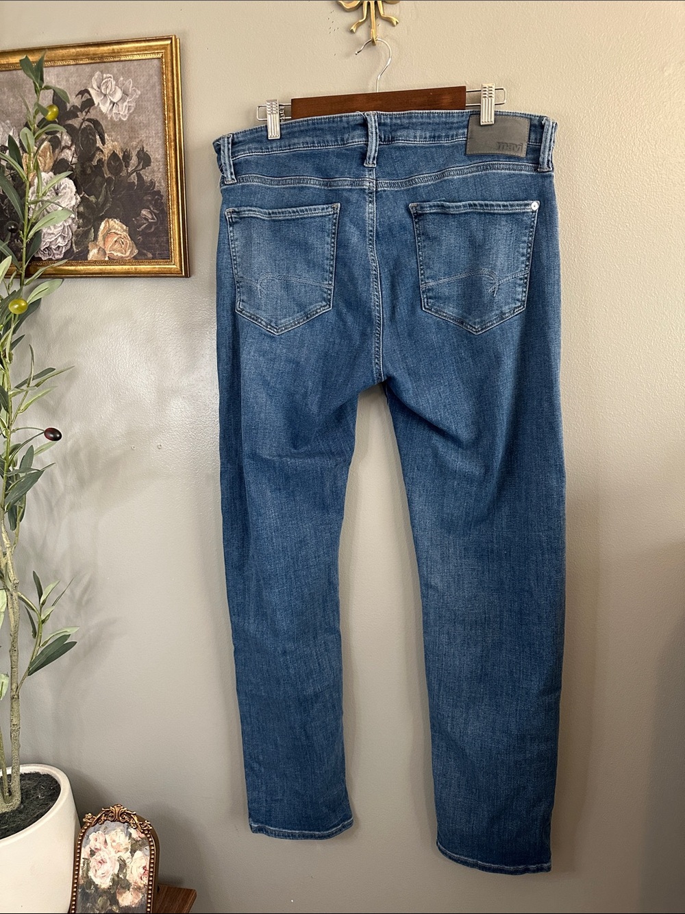 Mavi Zach Men’s 36x34 Straight Leg Medium Wash Blue Jeans Denim - Picture 9 of 10